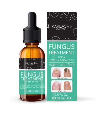 Karlash Finger & Toenail Fungus Treatment Kit EXTRA STRONG Made in USA Nail Fungus Care Nails Toe Nail 0.5 oz (Pack of 1) 0.5 Fl Oz (Pack of 1)