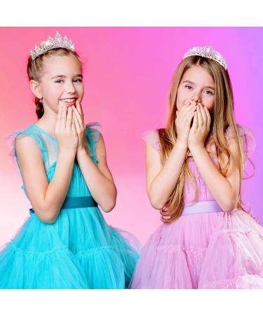 4 Pack Queen Crowns: Crystal Rhinestone Tiara Headbands for Women and Girls - Perfect for Pageants, Birthdays, Wedding, Cosplay - Silver Tiara Comb Set - Buy Online on GoSupps.com