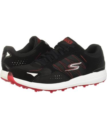 Skechers GO GOLF Men's Max Golf Shoe 10.5 Wide - Black/Red Lynx | Lightweight & Comfortable - Buy Online on GoSupps.com