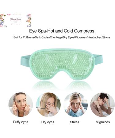 Temas Cooling Eye Mask for Puffy Eyes Reusable Hot Cold Therapy Gel Cold Eye Mask for Migraine Headache Dark Circles Dry Eyes Swollen Eyes Sinus Pain - Blue Green and Purple (Light Purple) - Buy Online on GoSupps.com