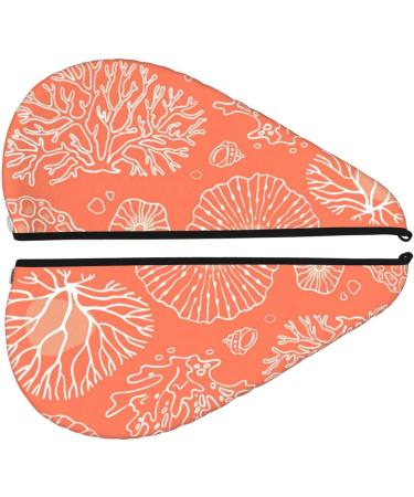 Marine Coral Microfiber Hair Towel | Soft Super Absorbent & Quick Dry for Long Curly Thick Hair - Buy Online on GoSupps.com