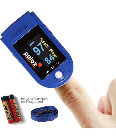 Buy Pulse Oximeter Pulox PO-200A Accurate SpO2 Pulse & PI Measurement with Alarm & Accessory Set Fast International Shipping - Buy Online on GoSupps.com