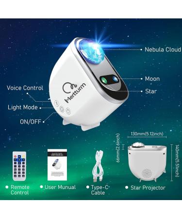 MERTTURM Galaxy Aurora Projector - 3-in-1 LED Northern Lights Star Projector with White Noise & Bluetooth Speaker - Perfect Gift for Adults and Kids - Bedroom Room Decor - Buy Online on GoSupps.com