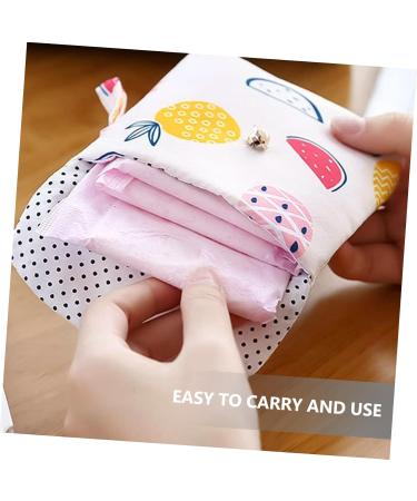 Gleavi 8 Pcs Cotton Storage Bags for Women's Bandages & Menstrual Care | Travel Mini Wallets & Coin Bags - Buy Online on GoSupps.com