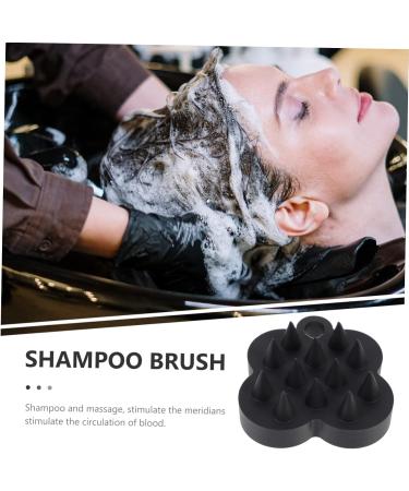 Gleavi Shampoo Massage Brush - Scalp Head Massage for Hair Growth & Peeling | Black 7x6.5x3cm - Buy Online on GoSupps.com
