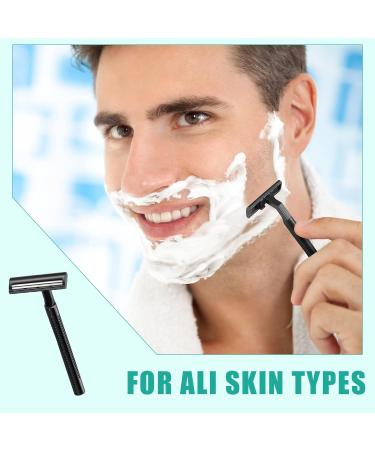 50 Pack Twin Blade Disposable Razors for Men & Women - Stainless Steel Travel Shaving Razors with Safety Cap for Sensitive Skin - Buy Online on GoSupps.com