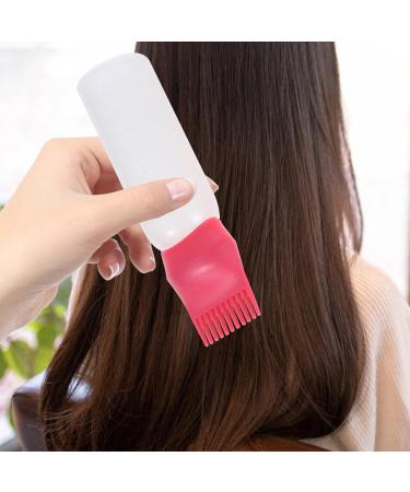minkissy 2pcs Hair Oil Applicator Scalp Oil Applicator Root Comb Applicator Bottle for Hair Oil Hair Oiling Applicator Hair Oil Comb Pink Outfit Hair Scalp Massager Brush Hair Care Tool - Buy Online on GoSupps.com