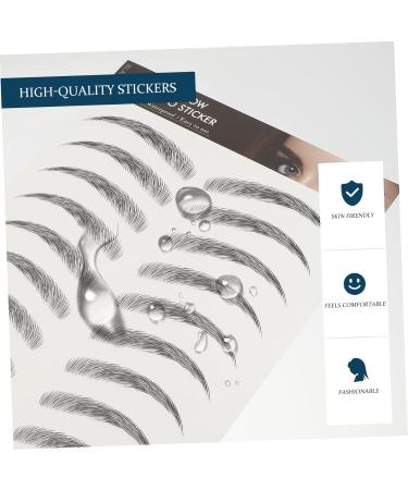 Didiseaon 30 pcs Black for Tattoos Hair-like Stickers Shaping Sticker Waterproof Fake Creative Eyebrow - Buy Online on GoSupps.com