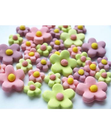 24x Blossoms Sugar Flowers - Easter Edible Fondant Cupcake Cake Toppers Spring Party - Buy Online on GoSupps.com