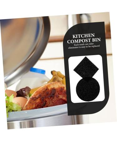Clispeed 8-St Compost Box Filter - Activated Carbon Filter for Trash Can & Diaper Odor Control - Black Litter Filter Mat - Buy Online on GoSupps.com