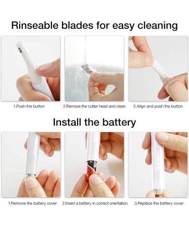 Precision Eyebrow & Facial Trimmer for Women - No Cutting Risk | Mini Electric Shaving Tool - Buy Online on GoSupps.com