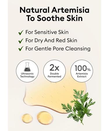 MISSHA Artemisia Pack Foam Cleanser 5.07 Fl oz/ 150ml 2-in-1 Korean Facial Cleanser & Clay Mask with Double-Fermented Mugwort Extract Soothes Sensitive Skin - Buy Online on GoSupps.com