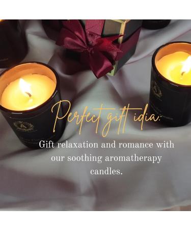 Luxury Scented Candles Set - Rose Lavender Miss Coco Freesia | Black Jar Collection | Perfect Christmas Gifts & Aromatherapy Bliss - Buy Online on GoSupps.com