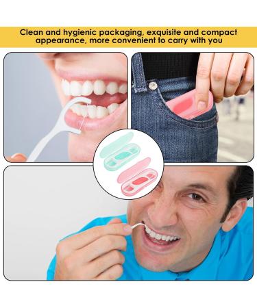 20 Picks Dental Floss Sticks & Portable Box - Travel-Friendly Tooth Cleaner for Family & Hotel Trips - Buy Online on GoSupps.com