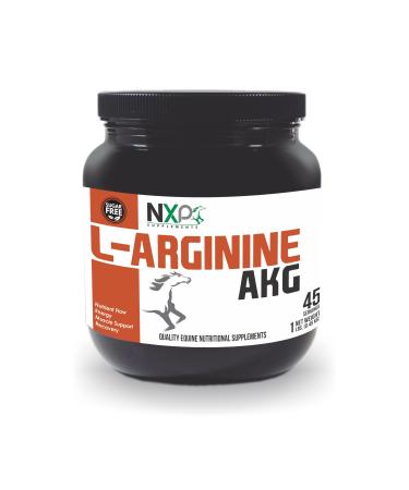 NXP Supplements L-Arginine AKG - Boosts Performance Muscle Energy & Recovery Nitric Oxide Booster Vasodilation Nutrient Flow Support Supplement for Horses - 1 lb / 45 Servings