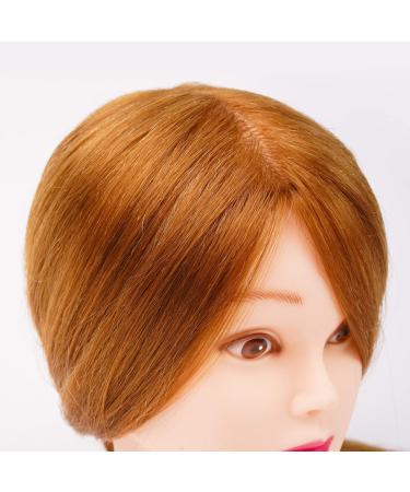 Real Hair Hairdressing Head - 56 cm | 80% Real Hair with Clip & Steel Comb for Perfect Styling - Buy Online on GoSupps.com