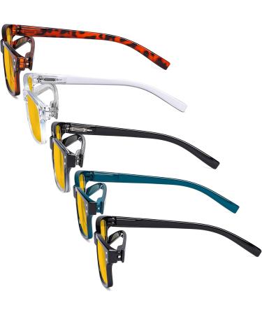 Eyekepper 5-Pack Classic Spring Hinge Reading Glasses - 1.0 Diopters Blue Light Blocking Sun Reading Glasses - Buy Online on GoSupps.com