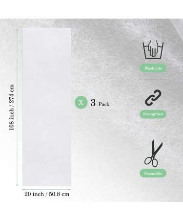 Double Sided Fusible Non Woven Interfacing Webbing - 3 Piece Set | Lightweight White Interfacing Fabric - 59 x 78.74 | Ideal for DIY Craft Making - Buy Online on GoSupps.com