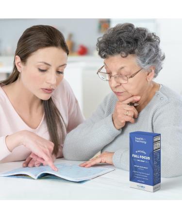 HEALTH IN HARMONY Everyday Full Focus - 8 Super Antioxidants for Cognitive Support (Omega-3 DHA Phosphatidylcholine & Phosphatidylserine) & utilizes VESIsorb (60 ct) - Buy Online on GoSupps.com