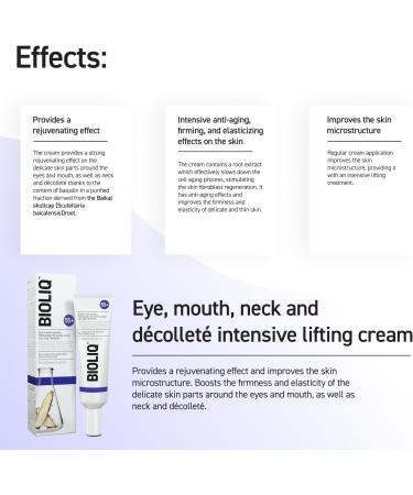 BIOLIQ 55+ Eye mouth neck and d collet intense lifting cream - 30 ml - Buy Online on GoSupps.com