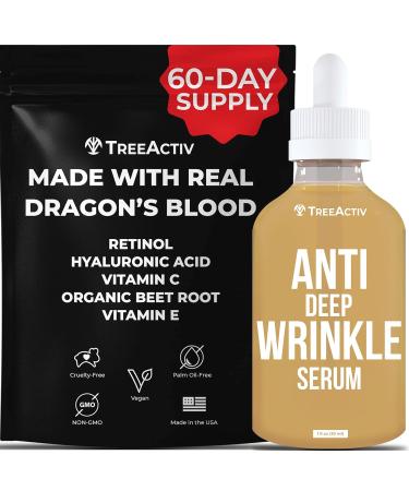 TreeActiv Crepey Skin Repair Treatment with Retinol for Face & Body | Anti-Wrinkle Serum - Buy Online on GoSupps.com