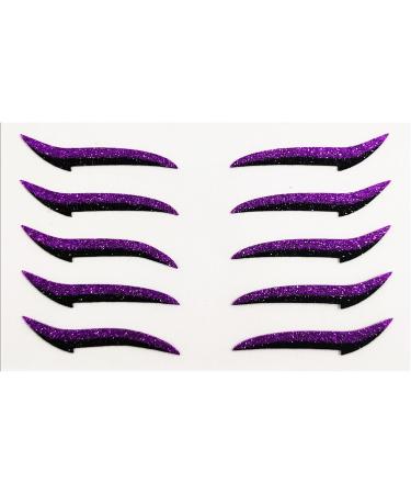 Autocollants Eye Liner Patch Maquillage Fard Paupi res - 10 Pi ces Autocollants Maquillage Yeux R sistants l'Eau Bandes Longue Tenue pour Femmes Violet - Buy Online on GoSupps.com