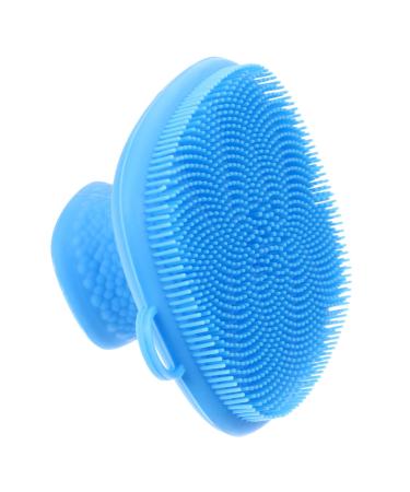 FRCOLOR Face Scrub Brush Silicone Face Brush Blue 7x7cm