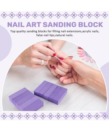 Duontyye 10x Buffing Sanding Buffer Block Files Acrylic Pedicure Manicure Nail Art Tips (Color: Purple) - Buy Online on GoSupps.com