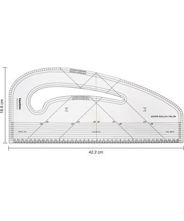 Liquidraw Pattern Maker Quilting Ruler - Metric Clear | Pattern Marking Tool - Buy Online on GoSupps.com
