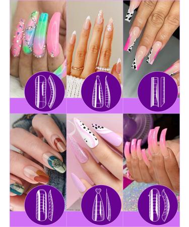 Zifuton 288-Piece Nail Shape Dual Forms Set | 12 Styles for Gel Nail Extension & DIY Manicure | Perfect for Salons & Nail Art - Buy Online on GoSupps.com