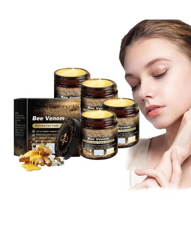 JIAOY AllyBee 4-Pack Bee Venom Skin Care Creams - All-in-One Care Cream - Bee Venom - Versatile Anti-Wrinkle Firming Natural Serums for All Skin Types