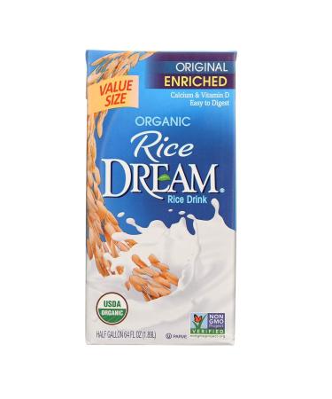 Rice Dream Organic Rice Drink, Enriched Original, 64 Oz (Pack of 8)