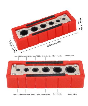 Woodworking Drilling Guide High Speed Steel Portable Drill Guide Simple Operation Precise Drilling DIY - Buy Online on GoSupps.com