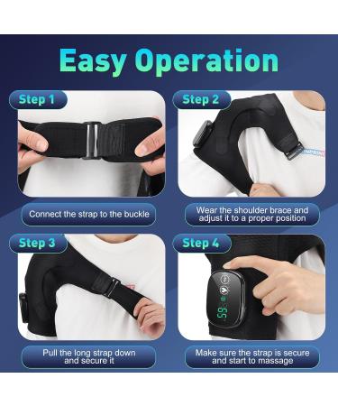 Medicpure Shoulder Medicpure Shoulder Brace Medic Pure Shoulder Heated Shoulder Brace Shoulder Brace for Tendonitis Heating Pad For Arm and Shoulder Pain (Gray) - Buy Online on GoSupps.com