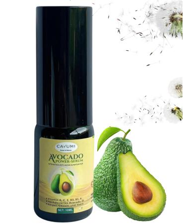 CAVUMI AVOCADO POWER Highly concentrated anti-wrinkle serum with vitamins A C E B3 B5 and K from avocado against wrinkles and dark spots eye and face care - 10 ml