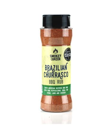 Brazilian Churrasco BBQ Rub Shaker | The Smokey Carter | 2018 Great Taste Award Winner | Brazilian inspired barbecue rub | Great on steak & roast potatoes