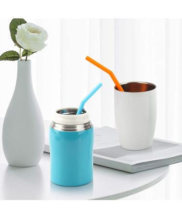 24 pcs Reusable Silicone Straws for Toddlers & Kids - Short Flexible Straws for 6-12 oz Tumblers - BPA Free & Eco-Friendly - Includes 8 Cleaning Brushes - Buy Online on GoSupps.com