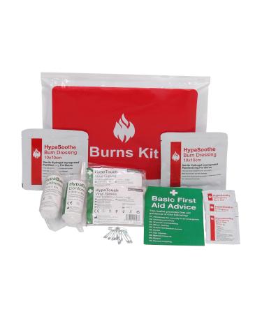 Safety First Aid Group HypaSoothe Burns First Aid Kit in Vinyl Wallet Small - Fully Stocked