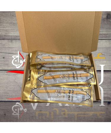 Pack of 10 x Sewak Al-Falah Miskwak (Natural Tooth Brush) | Meswak | Salvadora Persica Stick | Individually Vaccum Packed - Buy Online on GoSupps.com