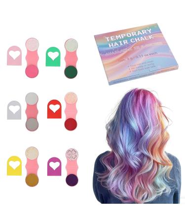 Lot De 6 Craie Cheveux Color es Pour Filles Et Enfants Lavables Teinture Temporaire Pour Cheveux Cadeaux De No l D'anniversaire Pour Enfants Cadeaux Fille De 5 15 Ans