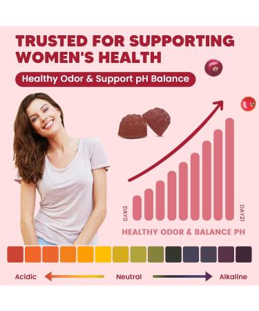 (2 Pack) Premium Feminine Balance Gummies for Women Support pH Balance & Vaginal Probiotics Health Gummies with Cranberry Pineapple Powder D-Mannose Sugar Free Gluten Free Vegan 60 Count (Pack of 2) - Buy Online on GoSupps.com