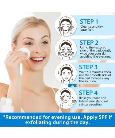 40pcs Glycolic Acid Pads for Face & Body - Exfoliating Peeling Pads with Vitamins B3 B5 C & E - Reduce Fine Lines & Wrinkles - Collagen Renewal - Green Tea & Calendula - Buy Online on GoSupps.com