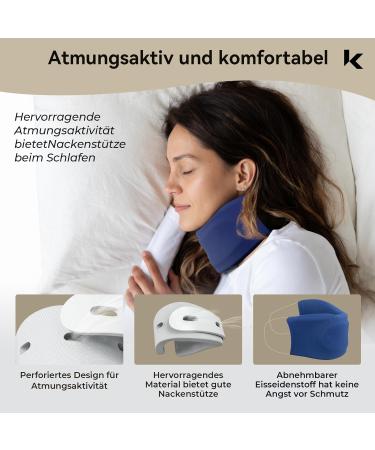 Shop K Ludwig Katrin Soft Halskrause for Men - Adjustable Neck Support & Washable Ruff - Relief for XL Neck Sizes (39cm-44cm) - Buy Online on GoSupps.com