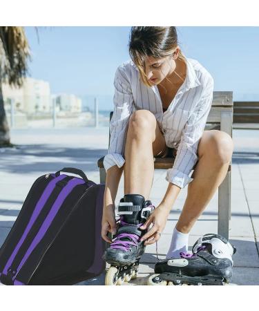 Gooyule Roller Skate Bag | Adjustable Shoulder Strap | Large Capacity | Purple | Fits Quad Skates, Inline Skates, Roller Skating Accessories | For Girls, Boys, and Adults - Buy Online on GoSupps.com