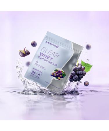 Nutrasumma Clear Whey Protein Isolate Powder 20g Protein Sugar Free Fat Free Lactose Free Moonlit Grape Flavor 1.21 lb 22 Servings - Buy Online on GoSupps.com