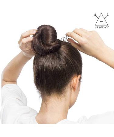 Hair Spirals & Clips for Women - Light Brown Spiral Hair Needles & Bun Maker - 8 Pack Hair Styling Accessories - Buy Online on GoSupps.com