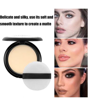 Oil Control Facial Powder-Matte Smooth Setting Powder Waterproof Long-Lasting Setting Powder for Face Show Soft Focus Finish Flawless Lightweight Face Cosmetics (Natural Color) - Buy Online on GoSupps.com