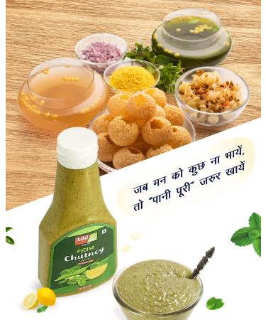 Pudina Chutney 390g + Sonth Chutney 450g - Classic Indian Red and Green Chutney Sauce Combo Pack - Buy Online on GoSupps.com