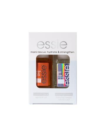 Essie Nail and Cuticle Care Duo Kit Hard to Resist Advanced Nail Strengthener & Apricot Cuticle Oil