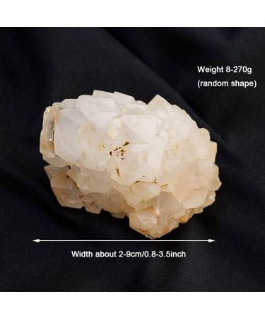 Irregular Natural Clear Quartz Crystal Cluster Clear Quartz Crystal Flower Rock Minerals Druzy Geode Specimen Home Decor Crystal Fengshui 120g Crystal Cluster - Buy Online on GoSupps.com